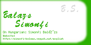 balazs simonfi business card